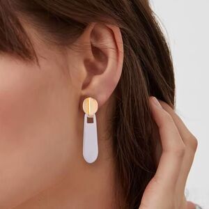New ZARA Two tone zipper earrings silver and gold